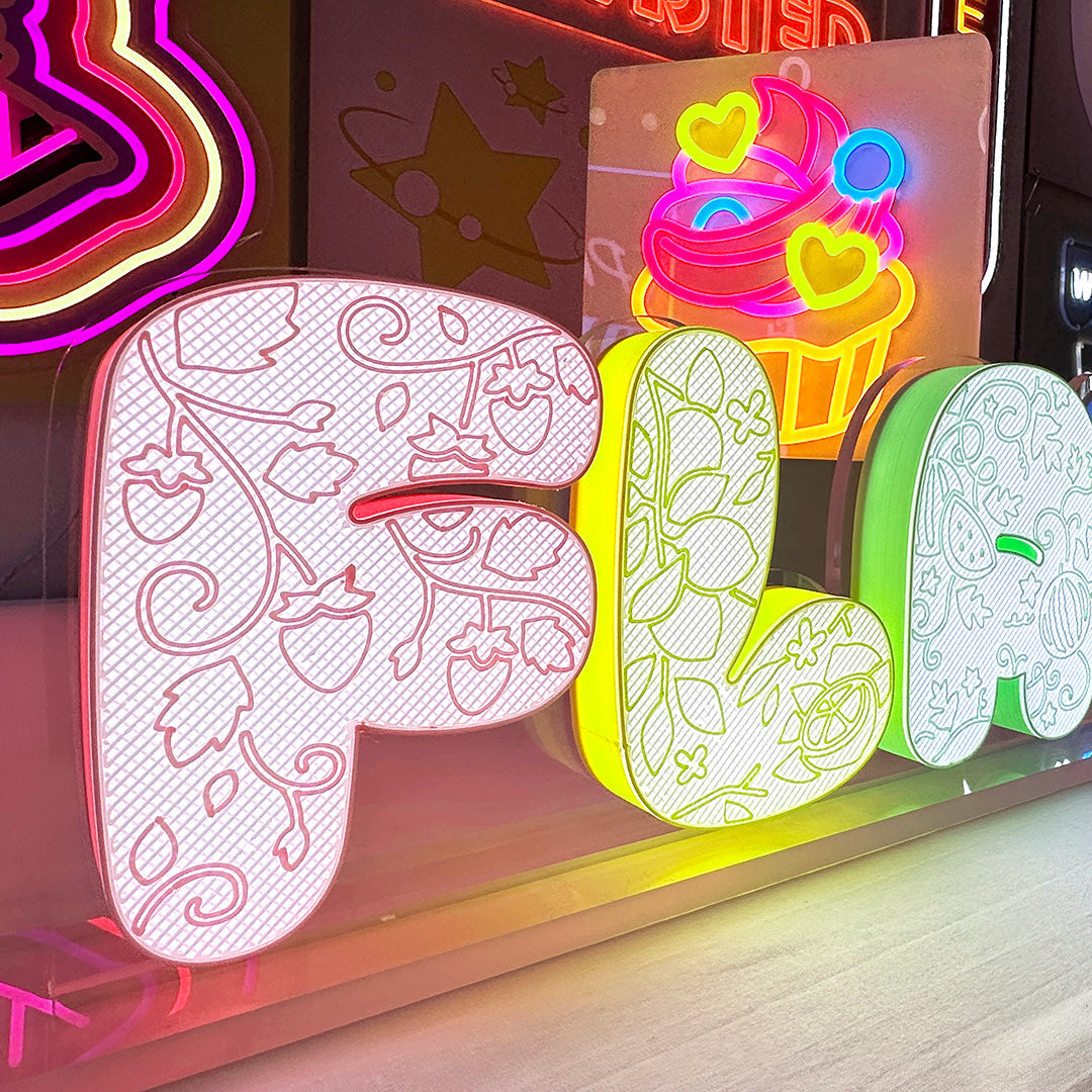 3D看板・立体文字で空間を変える。