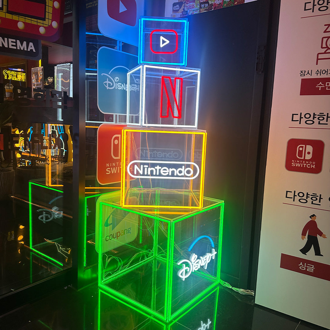アクリルボックス型ネオン
